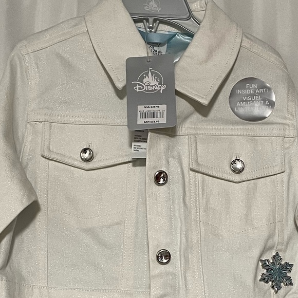 Girls Frozen denim jacket - Picture 6 of 6